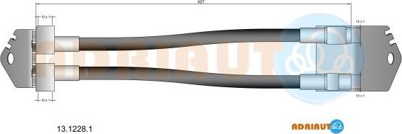 Adriauto 13.1228.1 - Flessibile del freno www.autoricambit.com