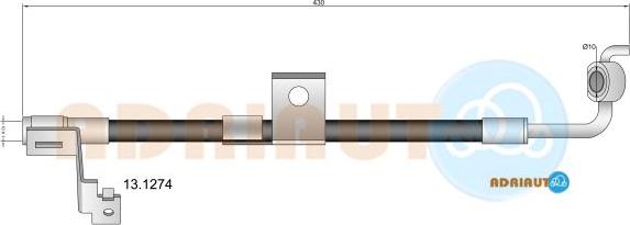 Adriauto 13.1274 - Flessibile del freno www.autoricambit.com