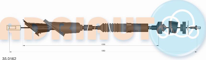 Adriauto 35.0162 - Cavo comando, Comando frizione www.autoricambit.com