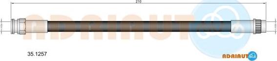 Adriauto 35.1257 - Flessibile del freno www.autoricambit.com