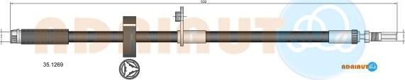 Adriauto 35.1269 - Flessibile del freno www.autoricambit.com