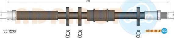 Adriauto 35.1238 - Flessibile del freno www.autoricambit.com