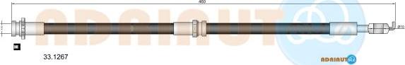 Adriauto 33.1267 - Flessibile del freno www.autoricambit.com