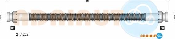 Adriauto 24.1202 - Flessibile del freno www.autoricambit.com