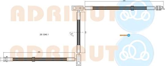 Adriauto 28.1246.1 - Flessibile del freno www.autoricambit.com