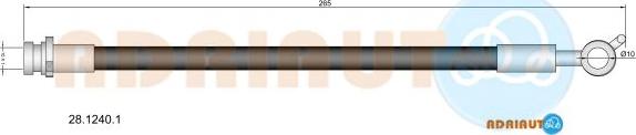 Adriauto 28.1240.1 - Flessibile del freno www.autoricambit.com