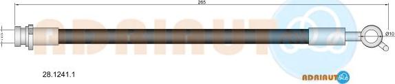 Adriauto 28.1241.1 - Flessibile del freno www.autoricambit.com