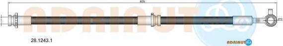 Adriauto 28.1243.1 - Flessibile del freno www.autoricambit.com