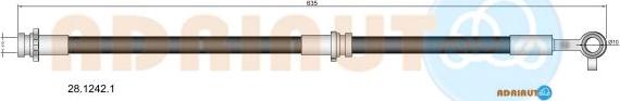 Adriauto 28.1242.1 - Flessibile del freno www.autoricambit.com