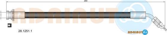 Adriauto 28.1251.1 - Flessibile del freno www.autoricambit.com