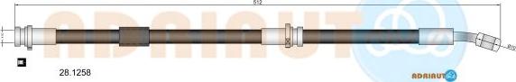 Adriauto 28.1258 - Flessibile del freno www.autoricambit.com