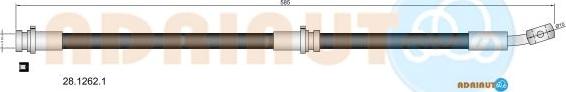 Adriauto 28.1262.1 - Flessibile del freno www.autoricambit.com