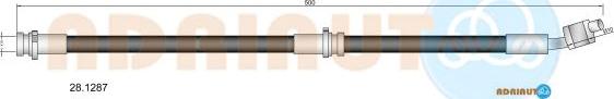 Adriauto 28.1287 - Flessibile del freno www.autoricambit.com