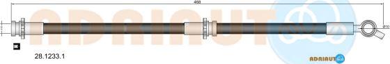 Adriauto 28.1233.1 - Flessibile del freno www.autoricambit.com