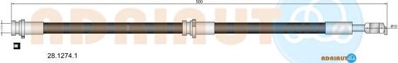 Adriauto 28.1274.1 - Flessibile del freno www.autoricambit.com