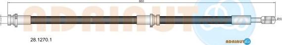 Adriauto 28.1270.1 - Flessibile del freno www.autoricambit.com