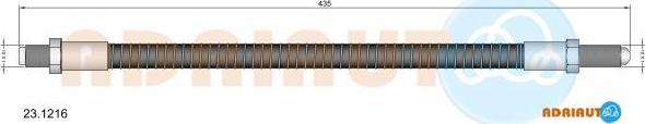 Adriauto 23.1216 - Flessibile del freno www.autoricambit.com