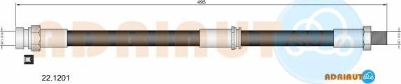 Adriauto 22.1201 - Flessibile del freno www.autoricambit.com