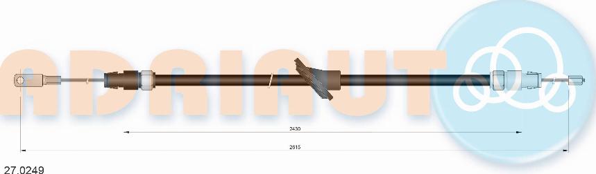 Adriauto 27.0249 - Cavo comando, Freno stazionamento www.autoricambit.com