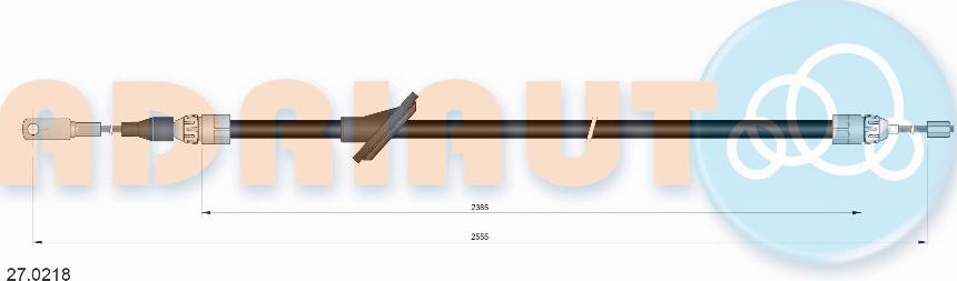 Adriauto 27.0218 - Cavo comando, Freno stazionamento www.autoricambit.com