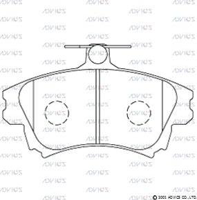 AISIN SN966 - Kit pastiglie freno, Freno a disco www.autoricambit.com