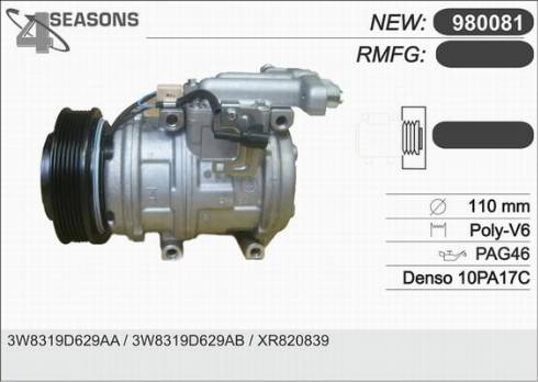 AHE 980081 - Compressore, Climatizzatore www.autoricambit.com