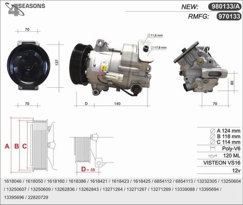 AHE 980133/A - Compressore, Climatizzatore www.autoricambit.com