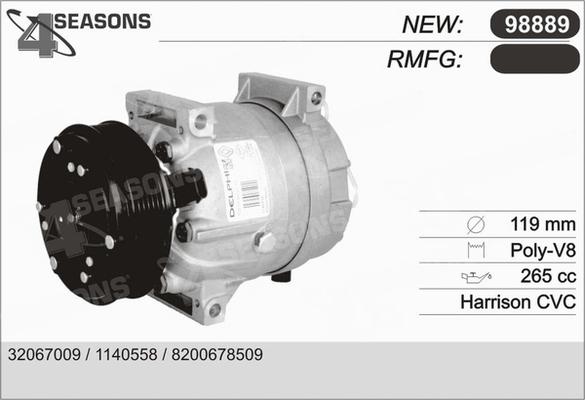 AHE 98889 - Compressore, Climatizzatore www.autoricambit.com