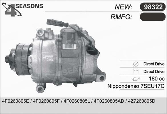 AHE 98322 - Compressore, Climatizzatore www.autoricambit.com