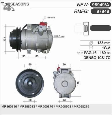 AHE 98949/A - Compressore, Climatizzatore www.autoricambit.com