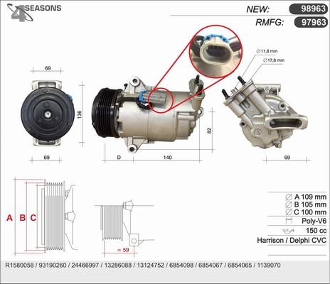 AHE 97963 - Compressore, Climatizzatore www.autoricambit.com