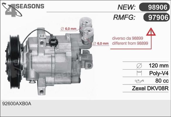 AHE 97906 - Compressore, Climatizzatore www.autoricambit.com