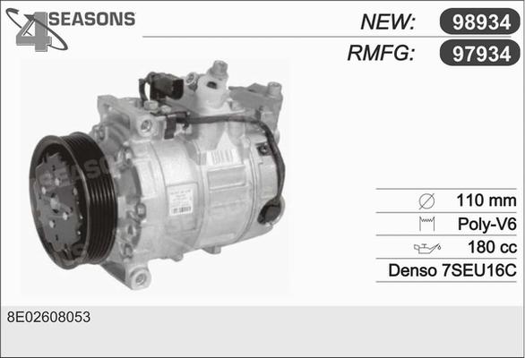 AHE 97934 - Compressore, Climatizzatore www.autoricambit.com