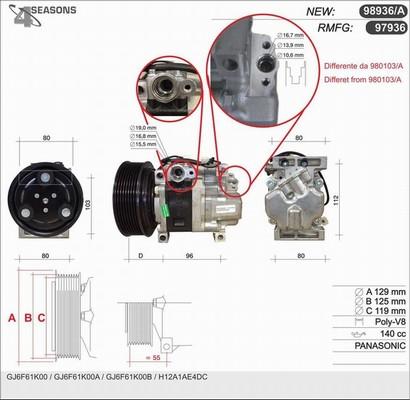 AHE 97936 - Compressore, Climatizzatore www.autoricambit.com