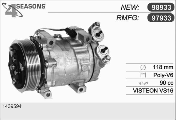 AHE 97933 - Compressore, Climatizzatore www.autoricambit.com