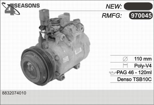 AHE 970045 - Compressore, Climatizzatore www.autoricambit.com