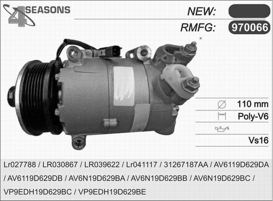 AHE 970066 - Compressore, Climatizzatore www.autoricambit.com