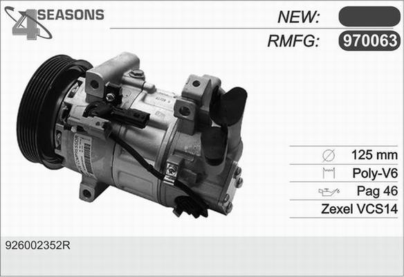 AHE 970063 - Compressore, Climatizzatore www.autoricambit.com