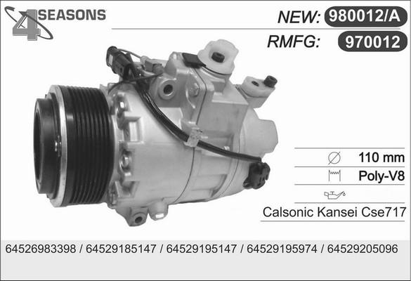 AHE 970012 - Compressore, Climatizzatore www.autoricambit.com