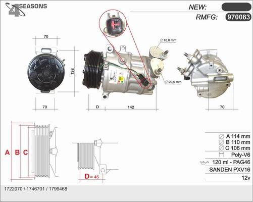 AHE 970083 - Compressore, Climatizzatore www.autoricambit.com