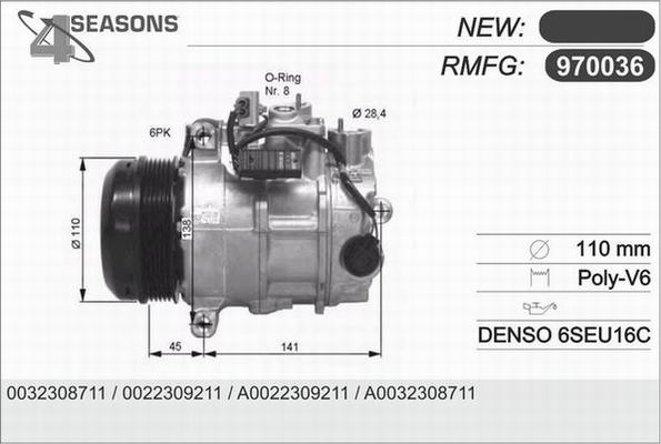 AHE 970036 - Compressore, Climatizzatore www.autoricambit.com