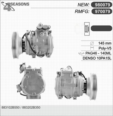 AHE 970079 - Compressore, Climatizzatore www.autoricambit.com