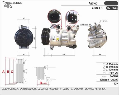 AHE 970143 - Compressore, Climatizzatore www.autoricambit.com