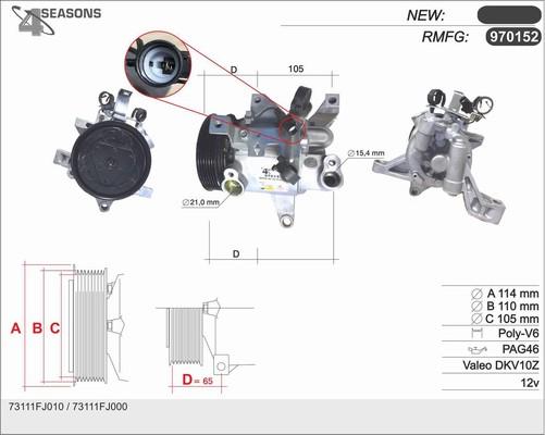 AHE 970152 - Compressore, Climatizzatore www.autoricambit.com