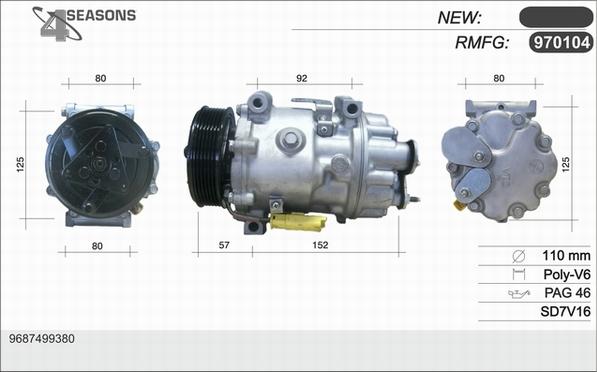 AHE 970104 - Compressore, Climatizzatore www.autoricambit.com