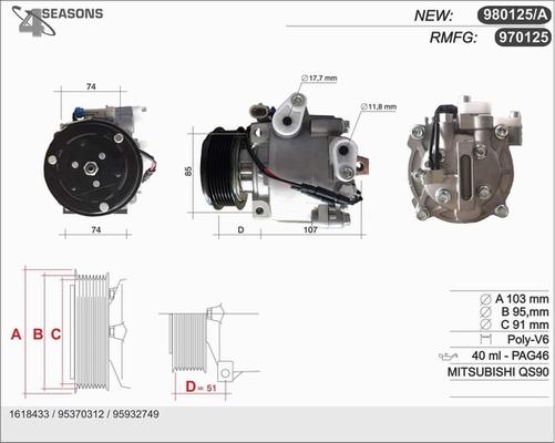 AHE 970125 - Compressore, Climatizzatore www.autoricambit.com