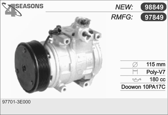 AHE 97849 - Compressore, Climatizzatore www.autoricambit.com