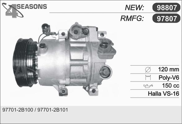 AHE 97807 - Compressore, Climatizzatore www.autoricambit.com