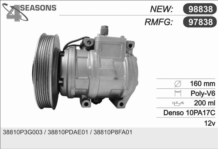 AHE 97838 - Compressore, Climatizzatore www.autoricambit.com