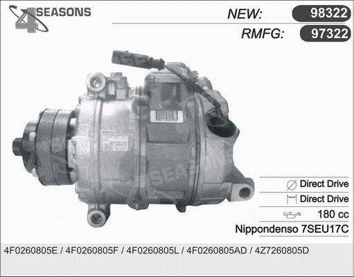 AHE 97322 - Compressore, Climatizzatore www.autoricambit.com